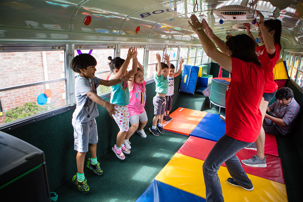 FUN BUS preschool franchise near you supports a healthy lifestyle.