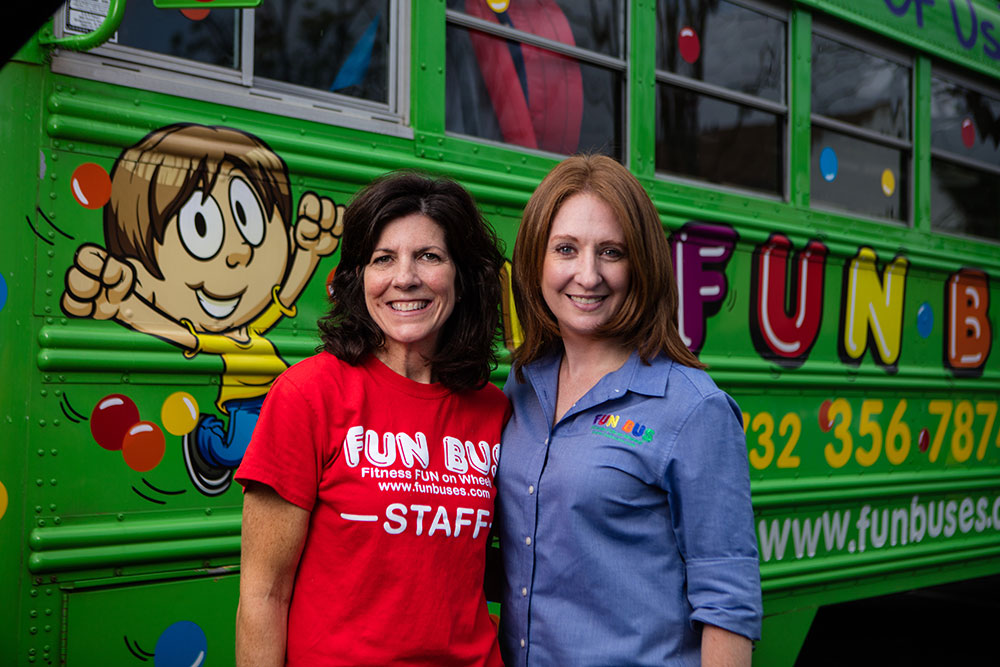 Owners of a Kids Fitness Franchise - FUN BUS.