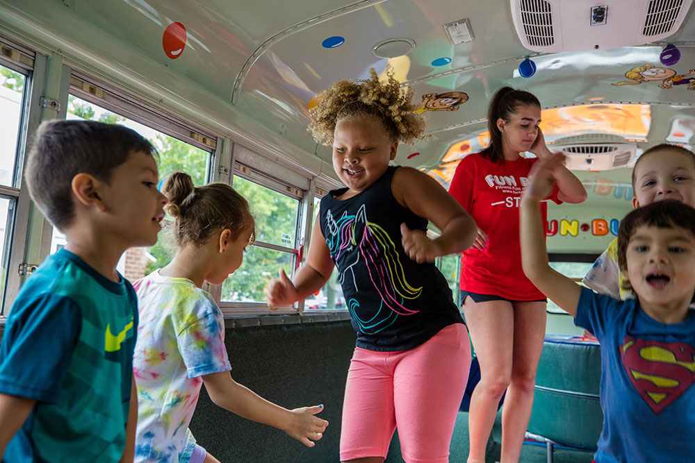 It's always a party with FUN BUS, where kids enjoy the activities and parents enjoy the help and price.